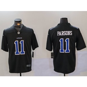 Nike Cowboys 11 Parson Black Blue Vapor Limited Men Jersey