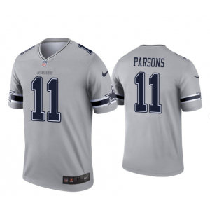 Nike Cowboys 11 Parsons Grey Inverted Legend Limited Men Jersey