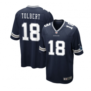 Nike Cowboys 18 Jalen Tolbert Blue Vapor Untouchable Limited Men Jersey