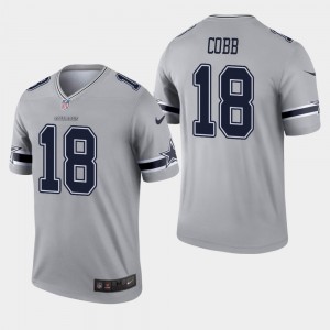 Nike Cowboys 18 Randall Cobb Grey Inverted Legend Men Jersey