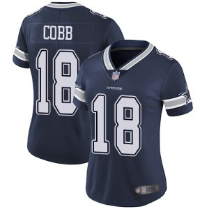 Nike Cowboys 18 Randall Cobb Navy Vapor Untouchable Limited Women Jersey
