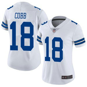 Nike Cowboys 18 Randall Cobb White Vapor Untouchable Limited Women Jersey