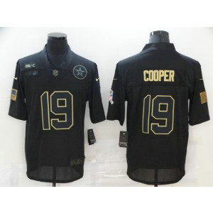 Nike Cowboys 19 Amari Cooper 2020 Black Salute To Service Limited Men Jersey