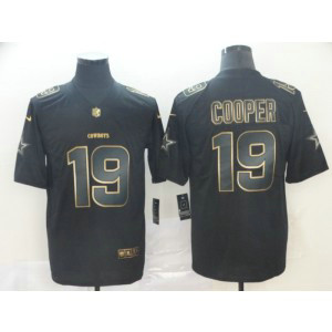 Nike Cowboys 19 Amari Cooper Black Gold Vapor Untouchable Limited Men Jersey