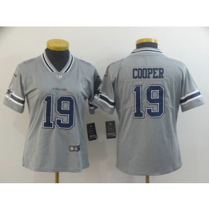 Nike Cowboys 19 Amari Cooper Grey Inverted Legend Women Jersey