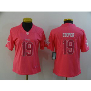 Nike Cowboys 19 Amari Cooper Pink Limited Women Jersey