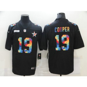 Nike Cowboys 19 Amari Cooper Rainbow Black Limited Men Jersey
