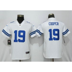 Nike Cowboys 19 Amari Cooper White Vapor Untouchable Limited Women Jersey