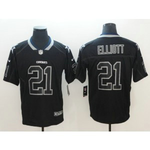 Nike Cowboys 21 Ezekiel Elliott Black Shadow Legend Limited Men Jersey