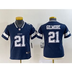 Nike Cowboys 21 Stephon Gilmore Blue Vapor Untouchable Limited Youth Jersey