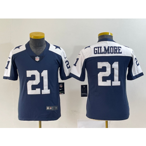 Nike Cowboys 21 Stephon Gilmore Thanksgiving Vapor Untouchable Limited Youth Jersey