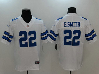 Nike Cowboys 22 Emmitt Smith White Vapor Untouchable Player Limited Jersey