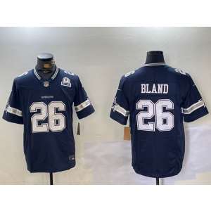 Nike Cowboys 26 DaRon Bland Blue F.U.S.E. Vapor Limited Men Jersey