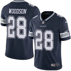 Nike Cowboys 28 Darren Woodson Navy Blue Vapor Untouchable Limited Men Jersey