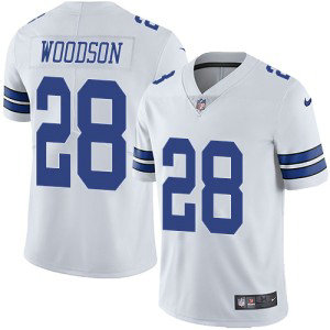 Nike Cowboys 28 Darren Woodson White Vapor Untouchable Limited Men Jersey