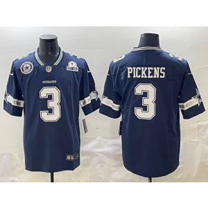Nike Cowboys 3 George Pickens Navy Vapor Limited Men Jersey