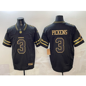 Nike Cowboys 3 Pickens Black Gold F.U.S.E. Vapor Limited Men Jersey Nike Cowboys 3 Pickens Black Gold F.U.S.E. Vapor Limited Men Jersey