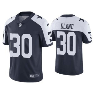 Nike Cowboys 30 DaRon Bland Navy Throwback Vapor Untouchable Limited Men Jersey