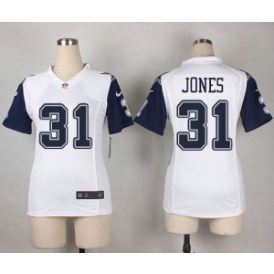 Nike Cowboys 31 Byron Jones White Women's NFL Color Rush Jersey