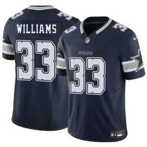 Nike Cowboys 33 Javonte Williams Blue F.U.S.E. Vapor Limited Men Jersey