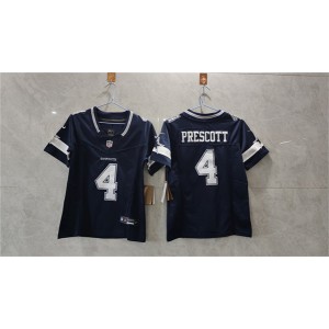 Nike Cowboys 4 Dak Prescott Navy F.U.S.E. Vapor Limited Women Jersey(Run Small)