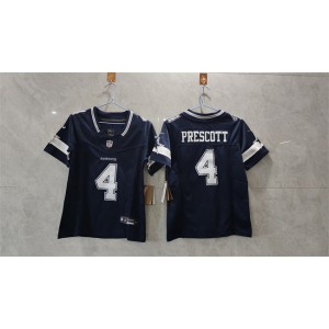 Nike Cowboys 4 Dak Prescott Navy F.U.S.E. Vapor Limited Youth Jersey