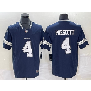 Nike Cowboys 4 Prescott Blue 2023 F.U.S.E Vapor Limited Men Jersey