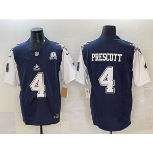 Nike Cowboys 4 Prescott Thanksgiving Day F.U.S.E. Vapor Limited Men Jersey