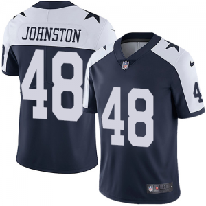 Nike Cowboys 48 JOHNSTON Thanksgiving Vapor Limited Men Jersey