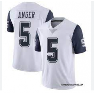 Nike Cowboys 5 Bryan Anger White Color Rush Limited Men Jersey