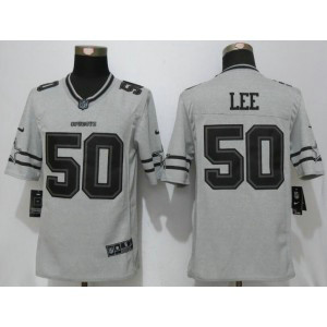 Nike Cowboys 50 Sean Lee Gray Gridiron II Limited Jersey