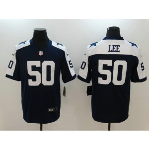 Nike Cowboys 50 Sean Lee Navy Throwback Vapor Untouchable Limited Men Jersey
