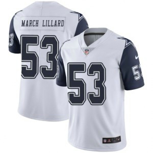 Nike Cowboys 53 Justin March-Lillard White Color Rush Limited Men Jersey