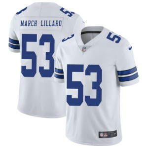 Nike Cowboys 53 Justin March-Lillard White Vapor Untouchable Limited Men Jersey
