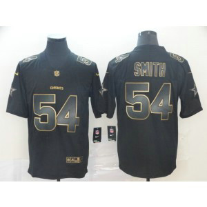 Nike Cowboys 54 Jaylon Smith Black Gold Vapor Untouchable Limited Jersey
