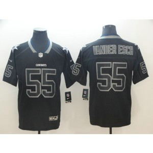 Nike Cowboys 55 Leighton Vander Esch Black Shadow Legend Limited Men Jersey