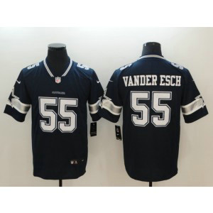 Nike Cowboys 55 Leighton Vander Esch Navy Blue Team Color Vapor Untouchable Limited Men Jersey