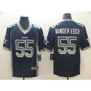 Nike Cowboys 55 Leighton Vander Esch Navy Drift Fashion Limited Men Jersey