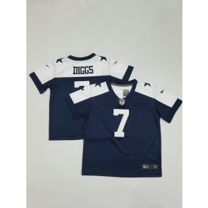 Nike Cowboys 7 Diggs Throwback Blue Toddler Jersey