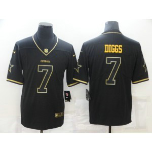 Nike Cowboys 7 Trevon Diggs Black Gold Vapor Limited Men Jersey