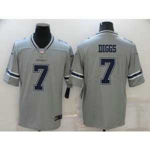 Nike Cowboys 7 Trevon Diggs Grey Inverted Legend Limited Men Jersey