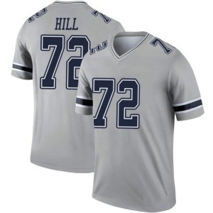 Nike Cowboys 72 Trysten Hill Grey Inverted Legend Men Jersey