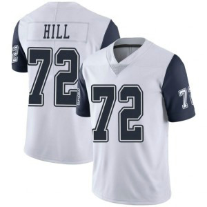 Nike Cowboys 72 Trysten Hill Navy 2019 NFL Draft Color Rush Limited Men Jersey