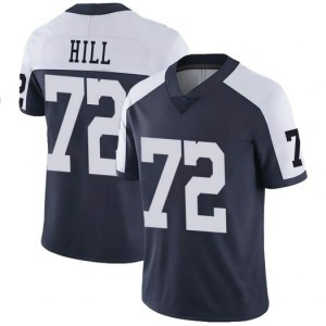 Nike Cowboys 72 Trysten Hill Navy Blue Thanksgiving 2019 NFL Draft Vapor Untouchable Limited Men Jersey