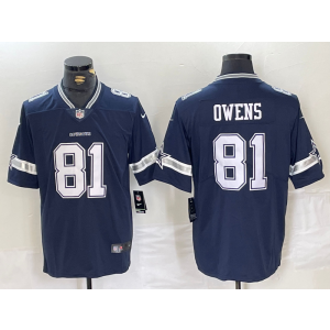 Nike Cowboys 81 Owens Blue Vapor Untouchable Limited Men Jersey