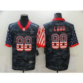 Nike Cowboys 88 CeeDee Lamb 2020 Camo USA Flag Limited Men Jersey