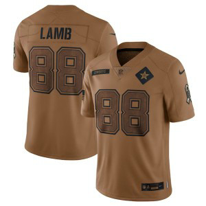 Nike Cowboys 88 CeeDee Lamb 2023 Brown Salute To Service Limited Men Jersey