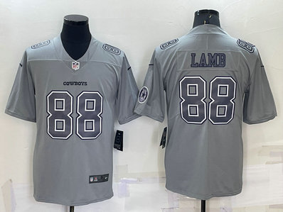 Nike Cowboys 88 CeeDee Lamb Gray Atmosphere Fashion Vapor Limited Jersey