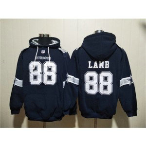 Nike Cowboys 88 CeeDee Lamb Navy Ageless Must-Have Lace-Up Pullover Hoodie