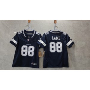 Nike Cowboys 88 CeeDee Lamb Navy F.U.S.E. Vapor Limited Youth Jersey
